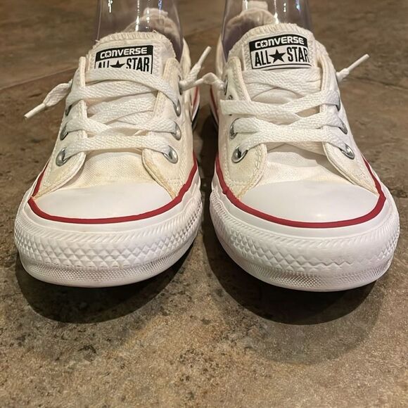 Converse Chuck Taylor All Star White Shorline Slip-onSneaker Shoes Womens Size 8 - Picture 4 of 12
